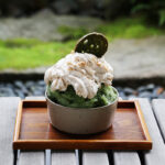 【西条園 あいや本店】今年の新味かき氷、抹茶とピーナッツのかき氷は複数の味が愉しめる逸品です