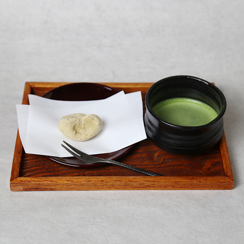 栗きんとんとお抹茶セット-11